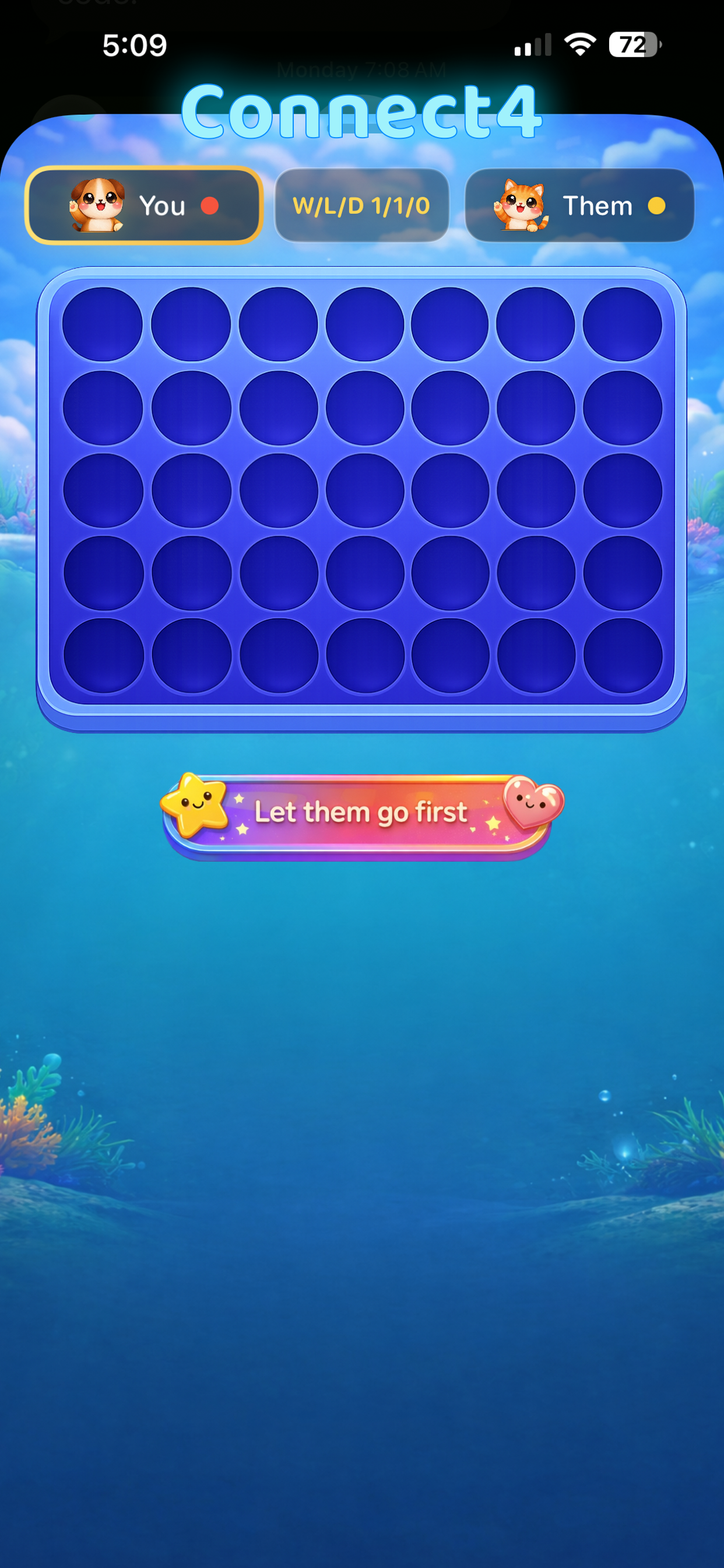 Connect 4 gameplay